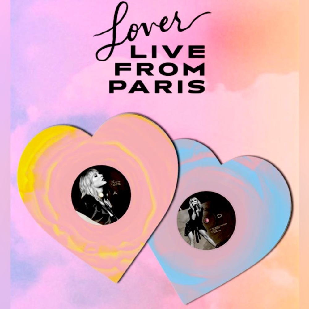 Lover Live From Pairs Heart Shaped Vinyl